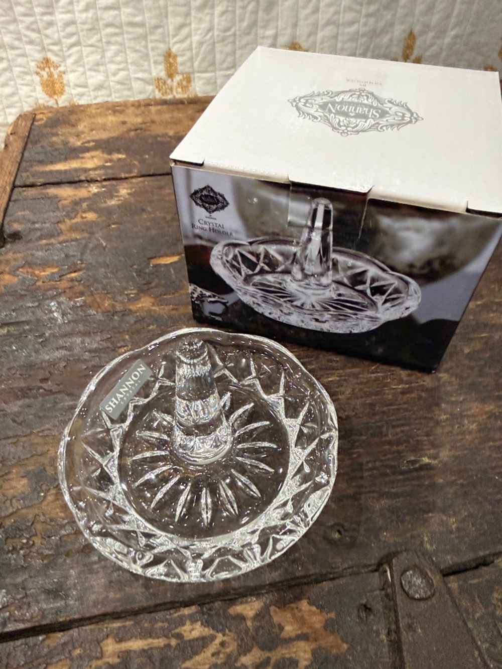 Shannon Clear Crystal Ring Holder Jewelry Tray